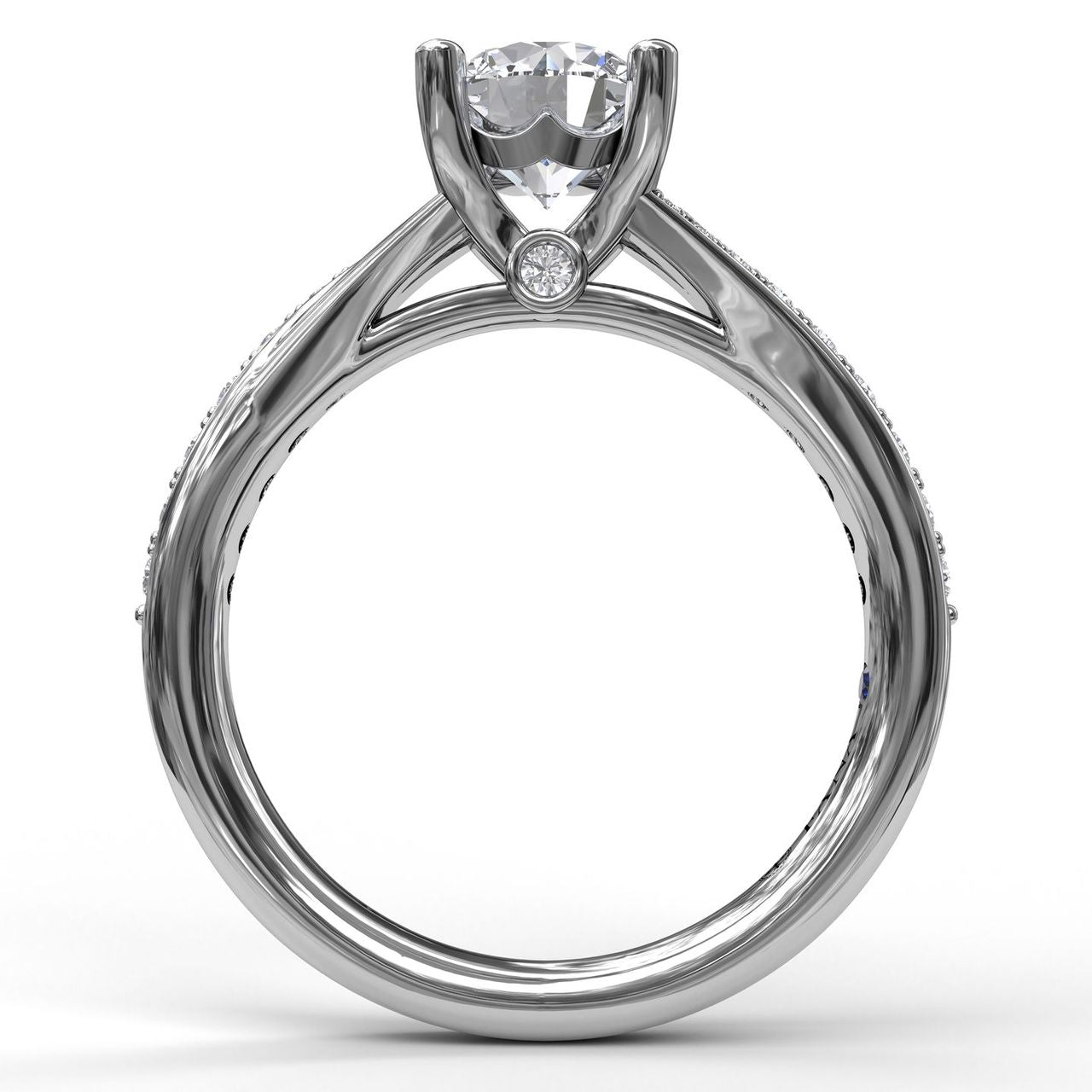 HWR004 Channel set Diamond Wedding Ring | Shining Diamonds®
